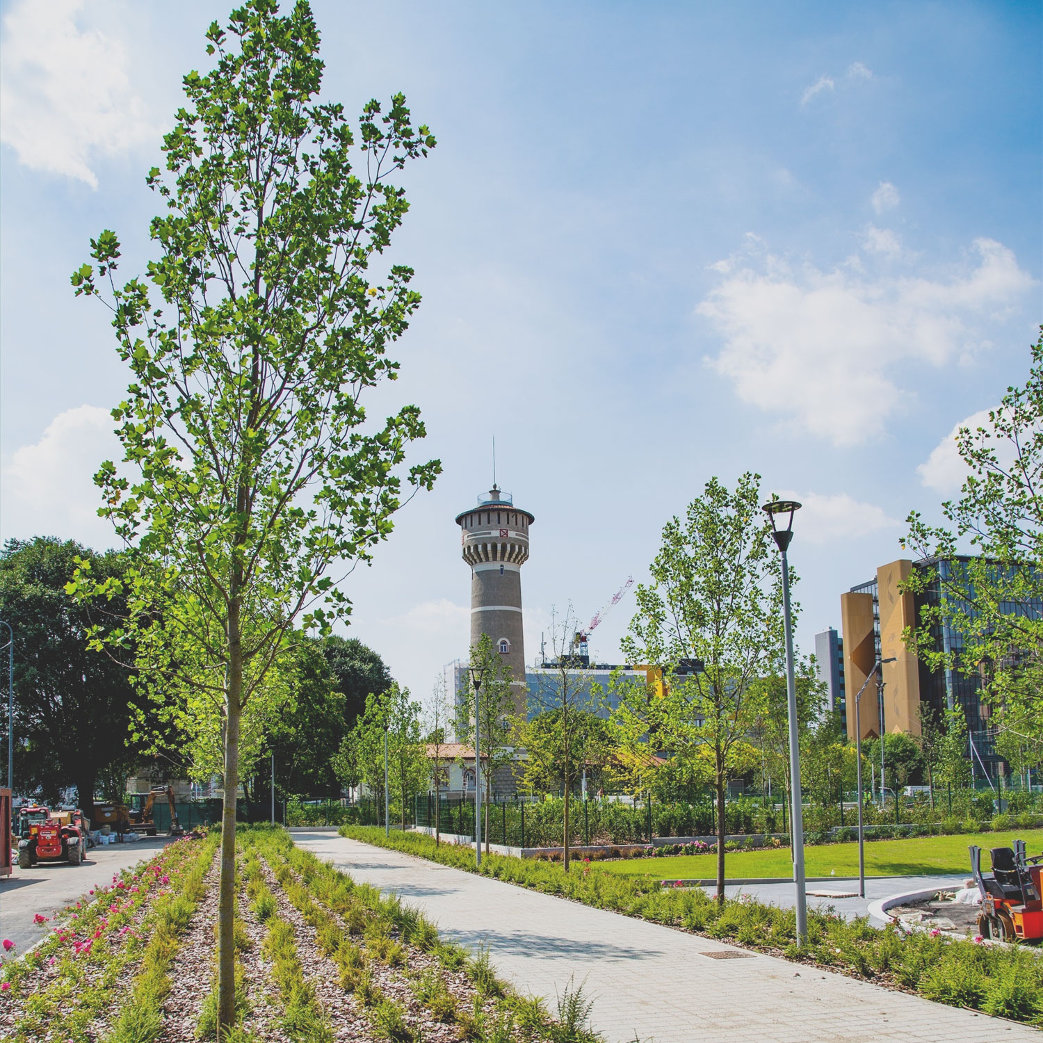 Urban green landscaping